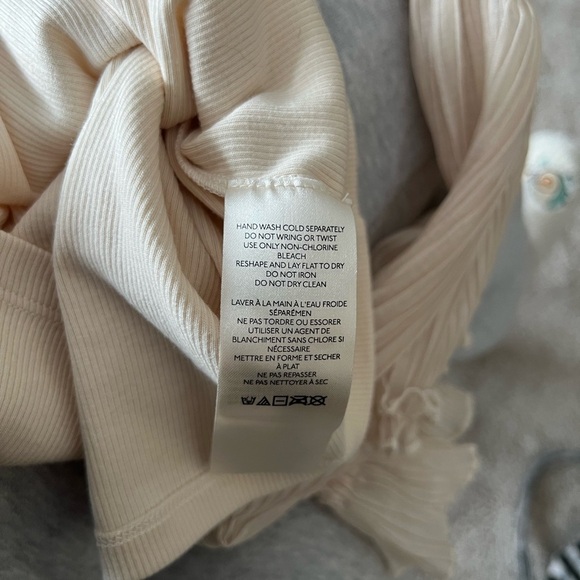 Anthropologie Cream Pleated Top - Picture 10 of 13